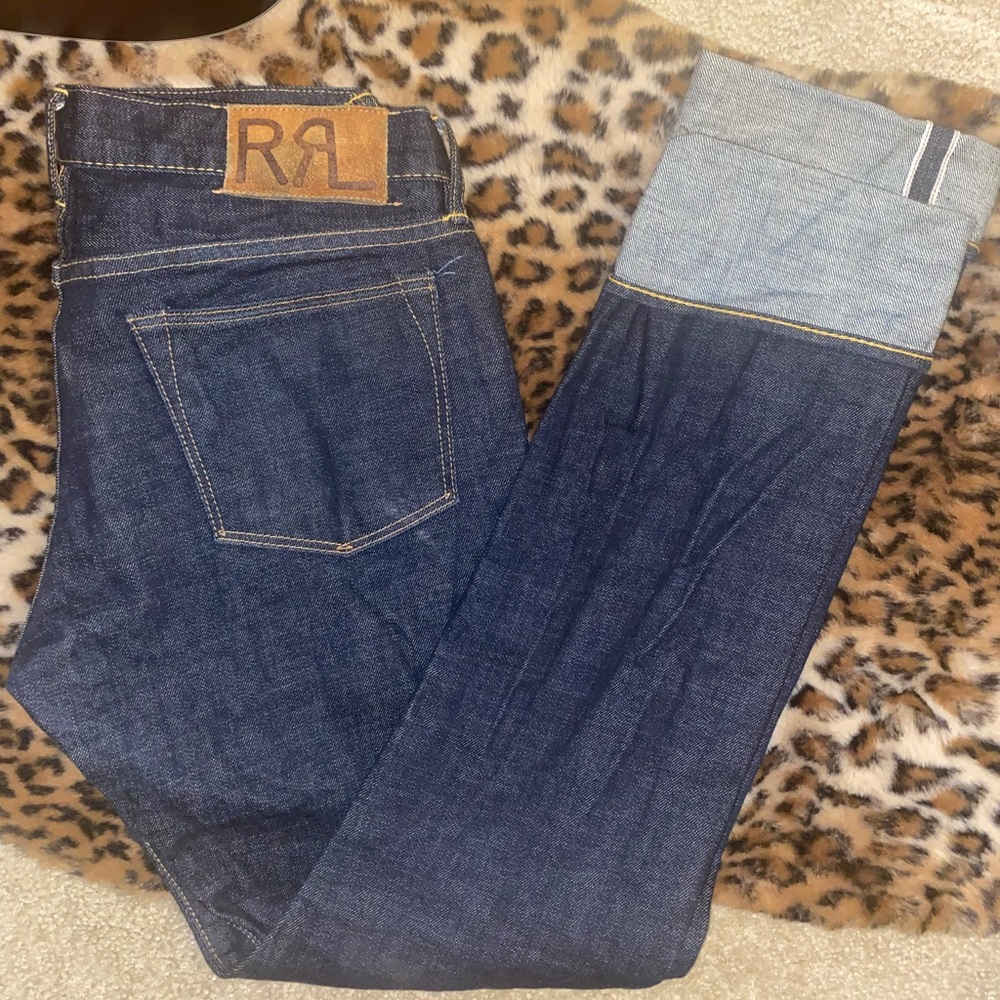 RRL Japan woven selvedge jeans